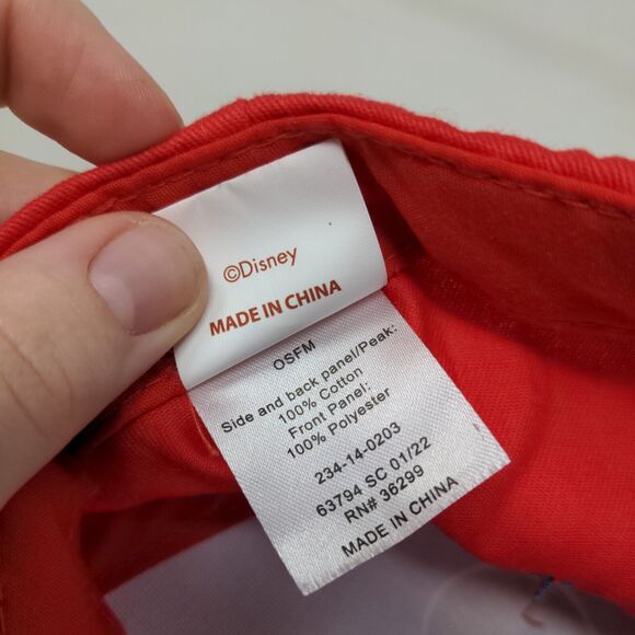 Disney Mickey Mouse Boy's Snapback Hat Blue Red OSFM Graphic Logo - Picture 8 of 8